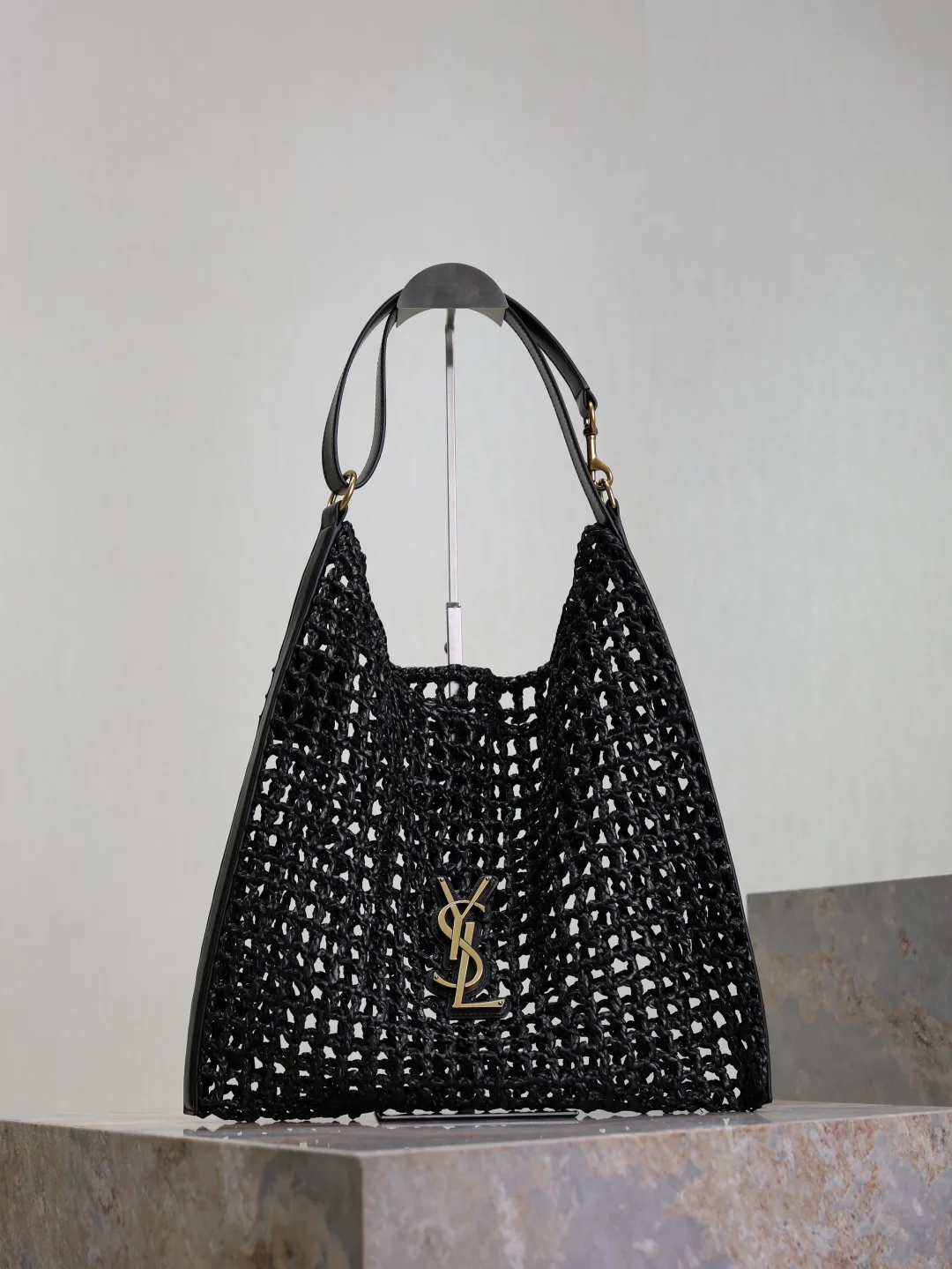 Saint Laurent Straw Woven Tote Bag product photo from LabelPicks