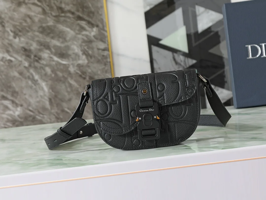 Dior Black Saddle Calfskin Saddle Bag product photo from LabelPicks