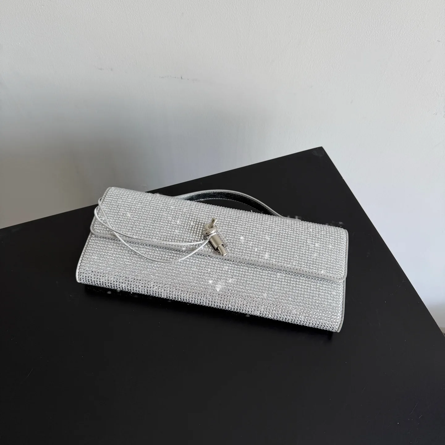 Bottega Veneta Lambskin Andiamo Clutch product photo from LabelPicks