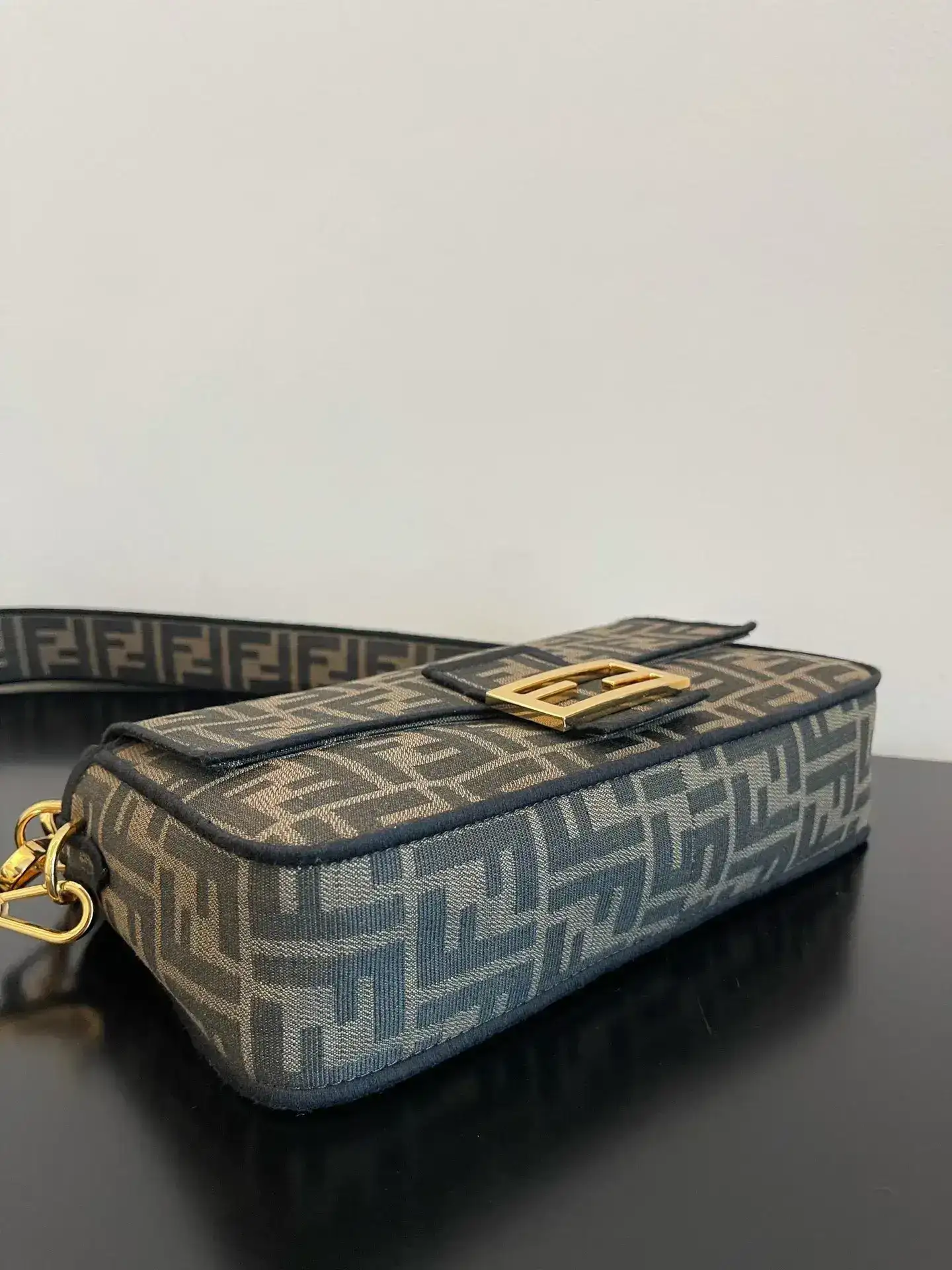 Fendi Baguette Brown Monogram Canvas Shoulder Bag product photo from LabelPicks
