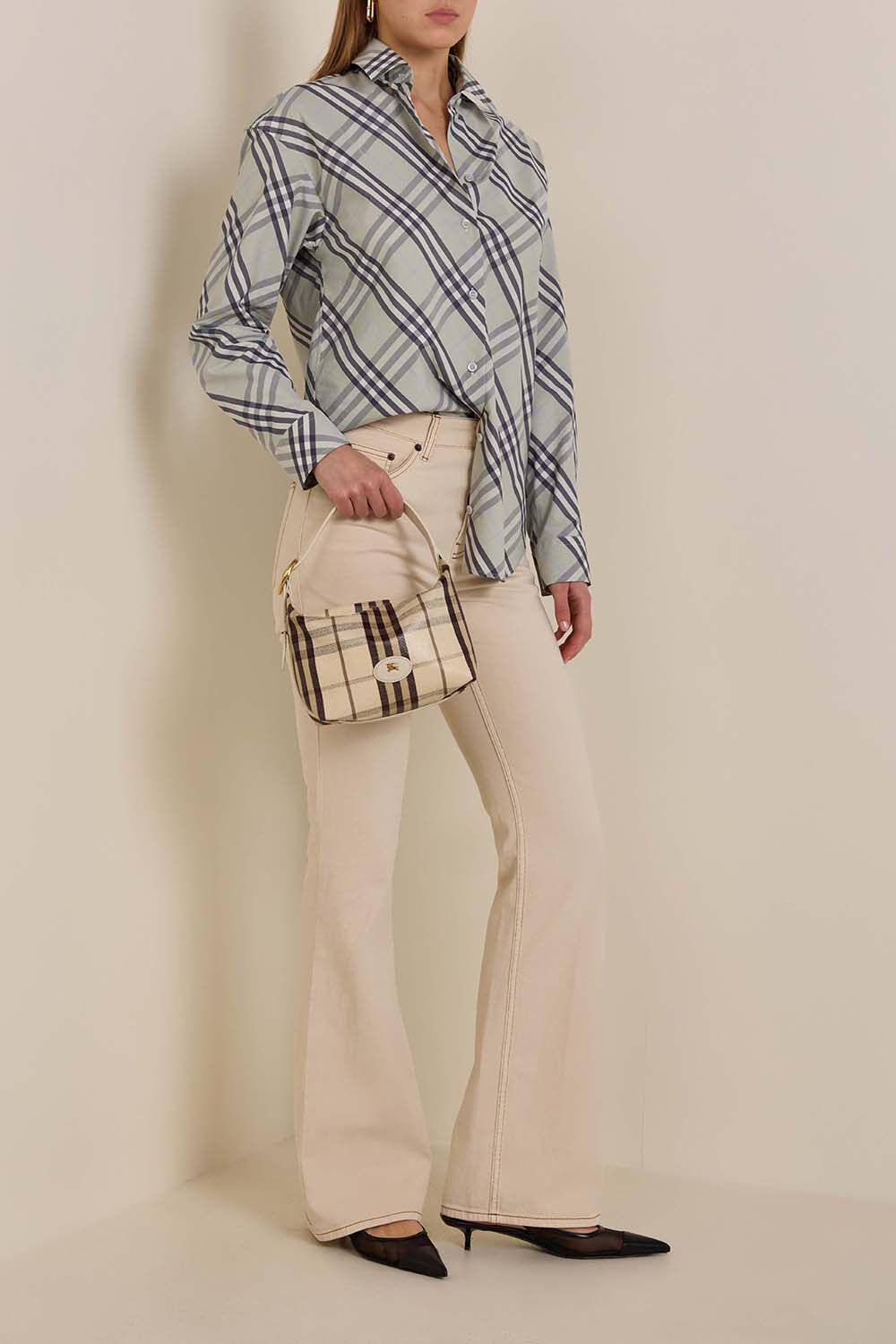 BURBERRY חולצה מכופתרת