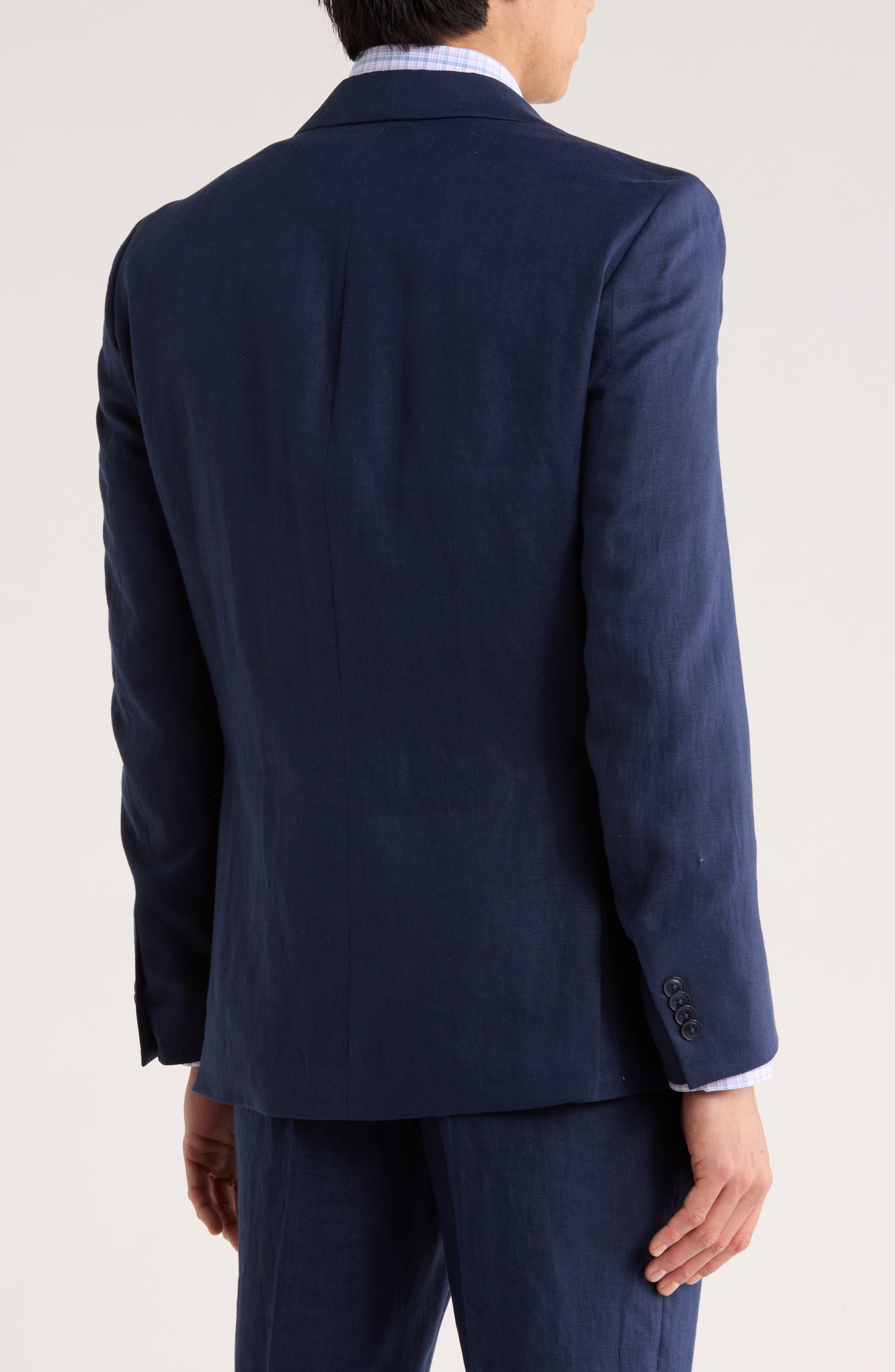 Tommy Hilfiger Two Button Notch Lapel Woven Linen Sport Coat