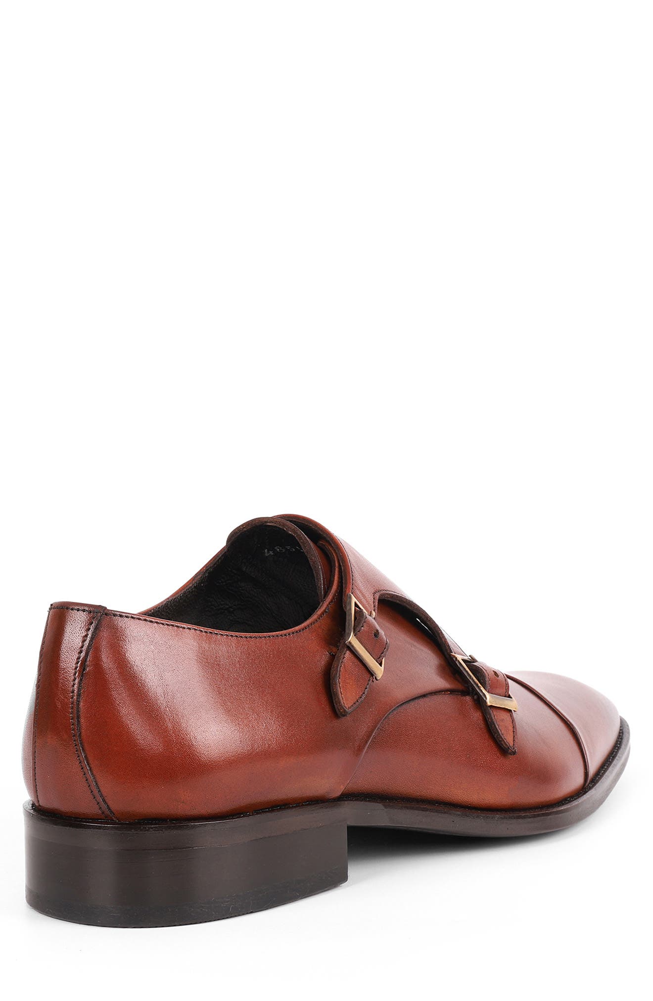 VELLAPAIS Lefors Double Monk Strap Leather Loafer