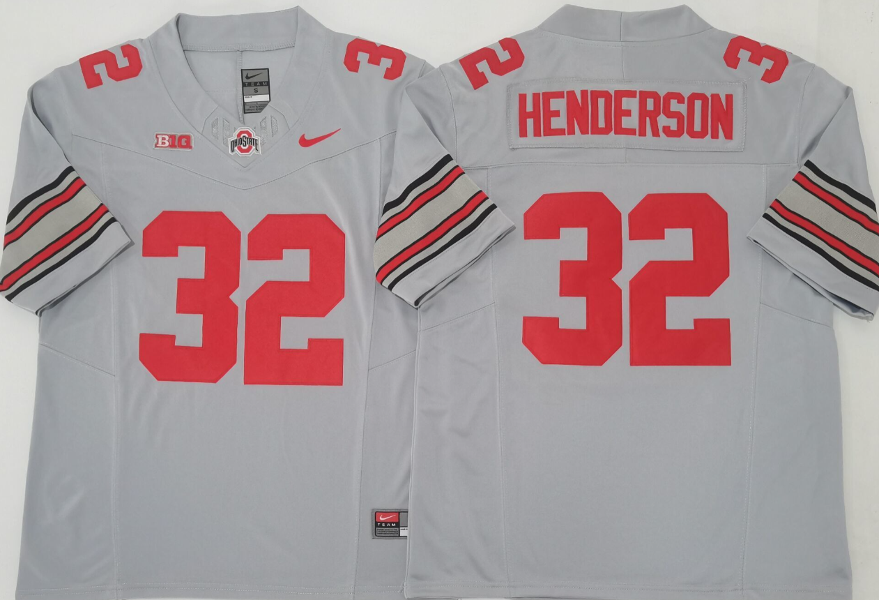TreVeyon Henderson NCAA Ohio State Buckeyes Nike Vapor Limited Jersey