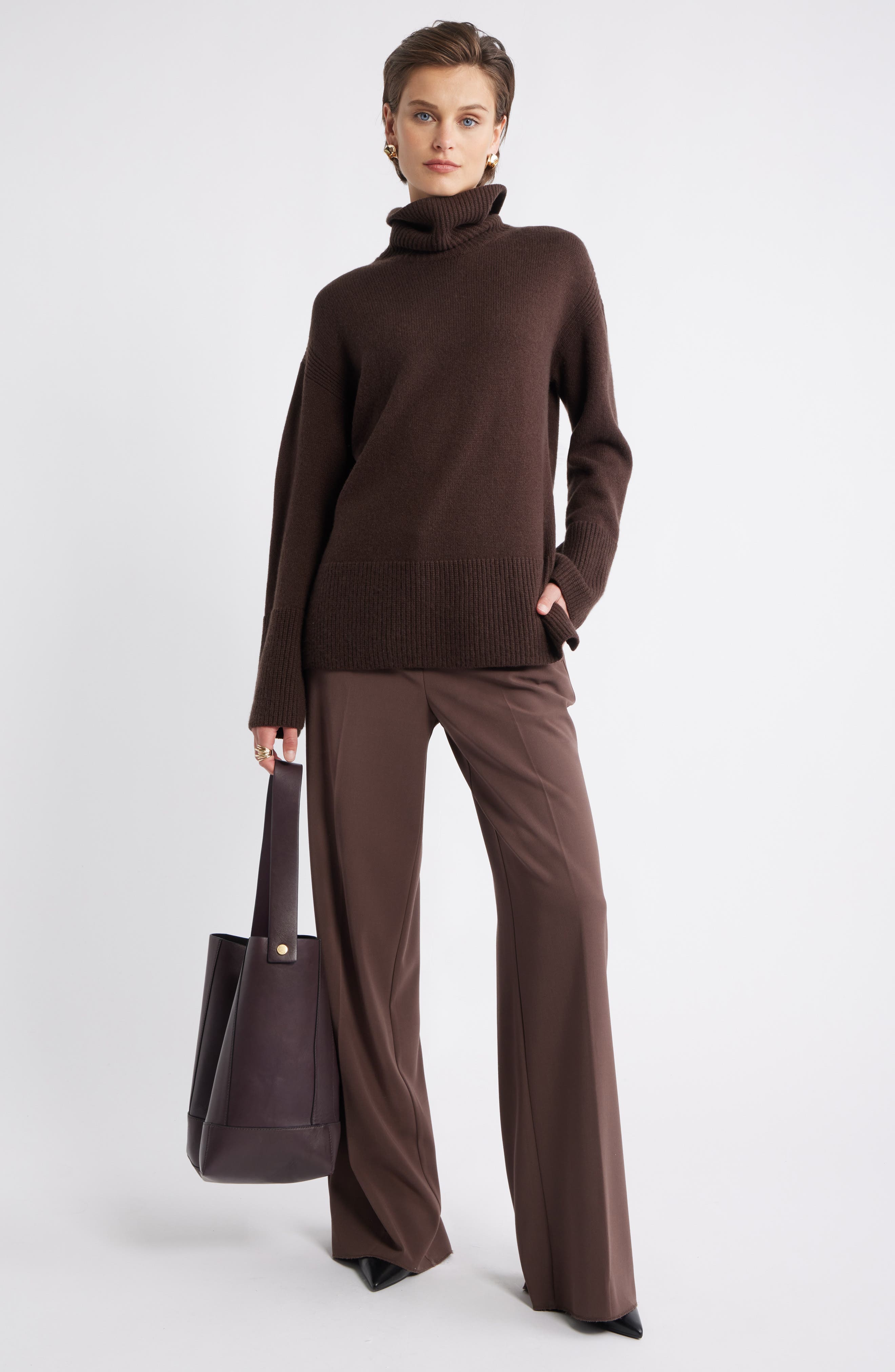 Nordstrom Wool & Cashmere Turtleneck Sweater
