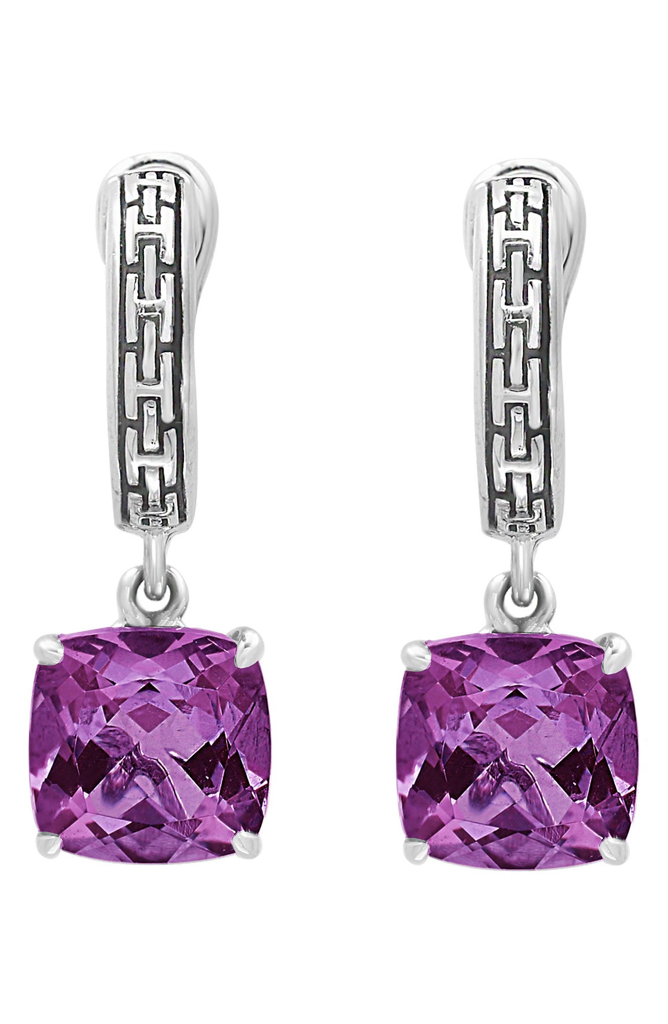 EFFY Sterling Silver Amethyst Drop Earrings