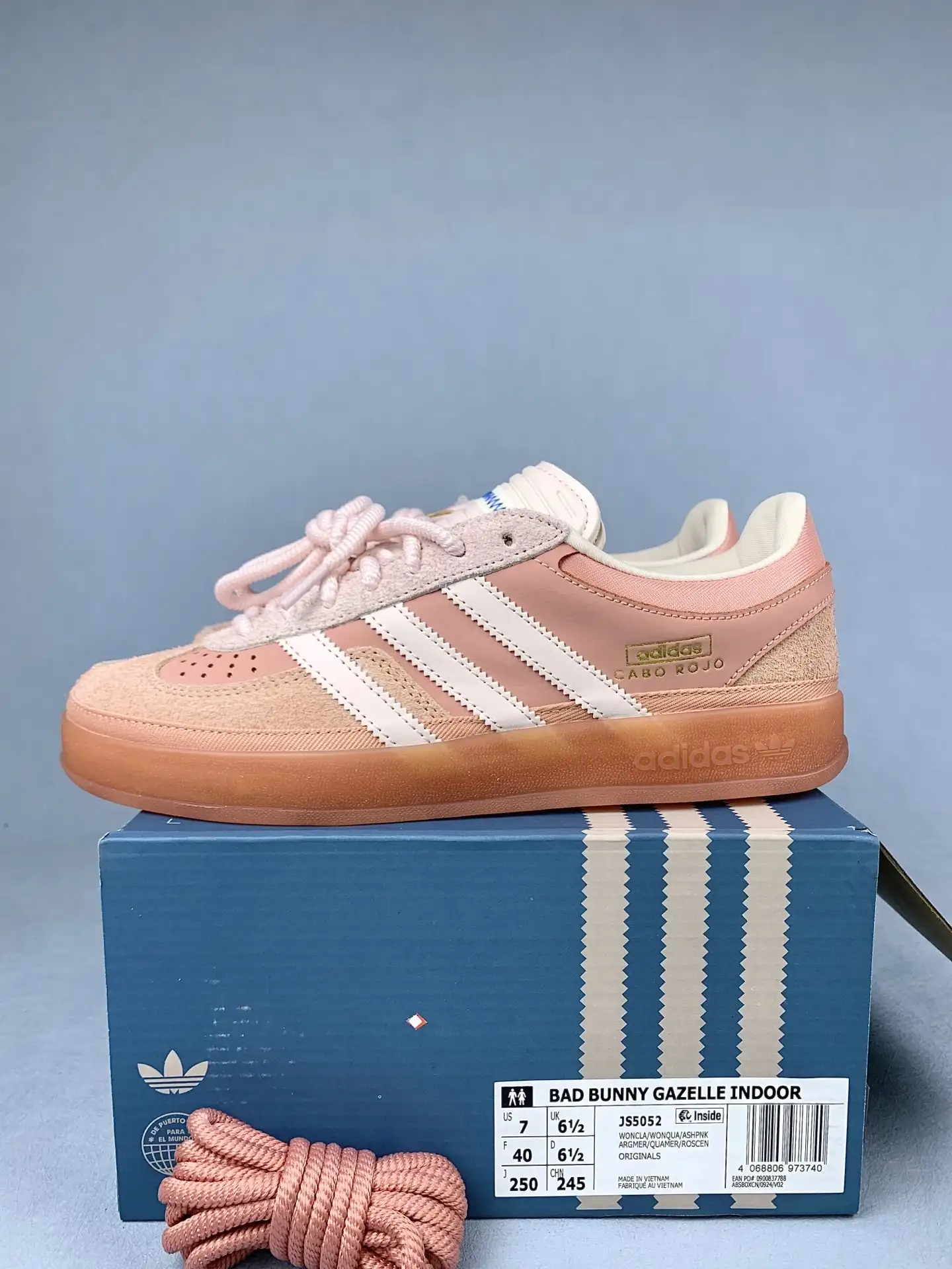 Bad Bunny x adidas Gazelle Indoor Cabo Rojo Shoes product photo from LabelPicks