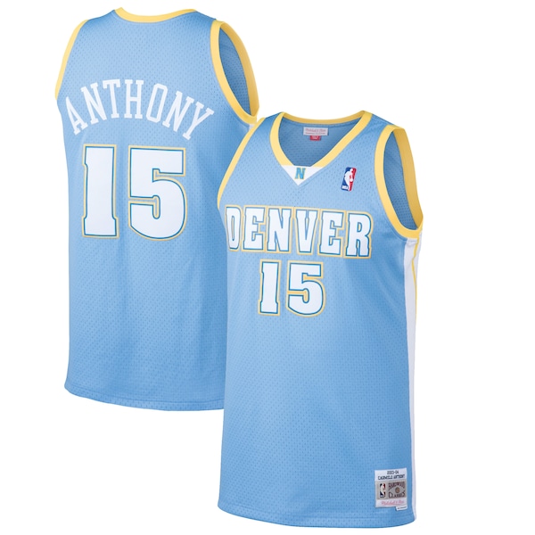 Carmelo Anthony Denver Nuggets  Hardwood Classics Swingman Jersey - Light Blue