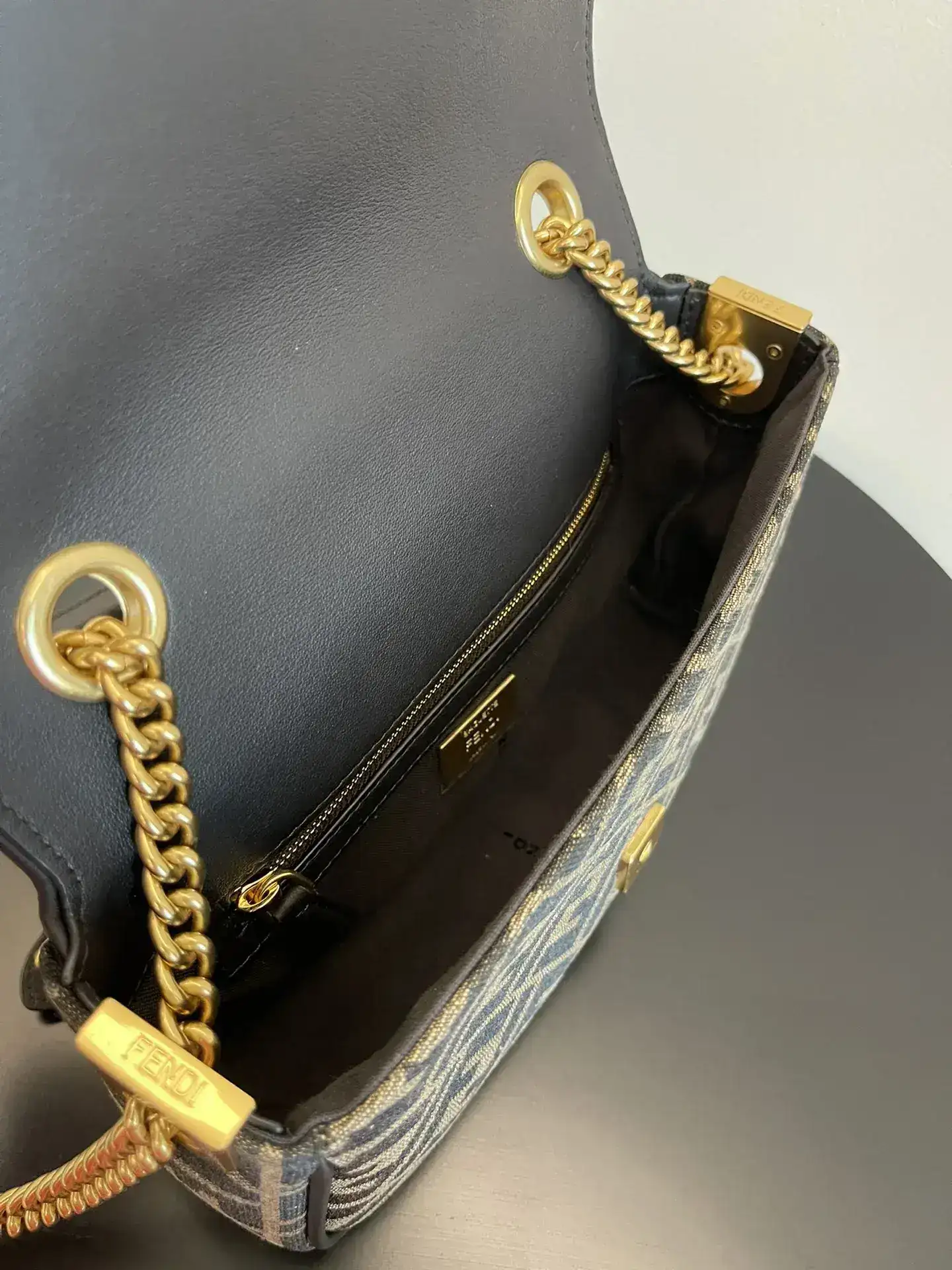Fendi Brown Baguette Monogram Canvas Crossbody Bag product photo from LabelPicks