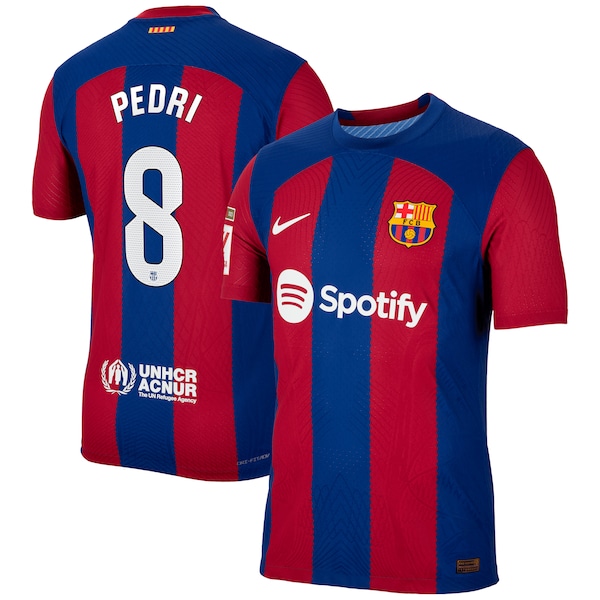 Pedri Barcelona Nike 2023/24 Home Authentic Jersey - Royal/Aqua/White