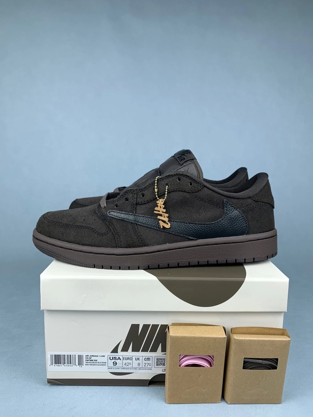 Travis Scott x Air Jordan 1 Low OG “Velvet Brown” Shoes product photo from LabelPicks