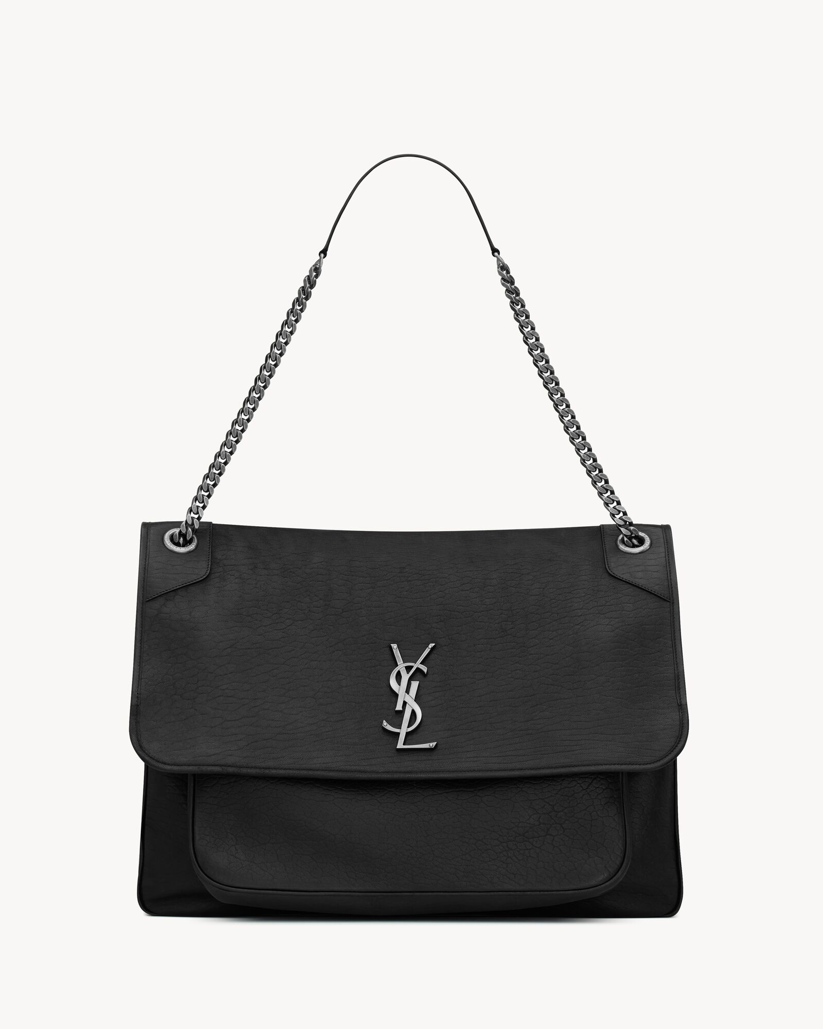 YSL NIKI oversized grained sheepskin handbag