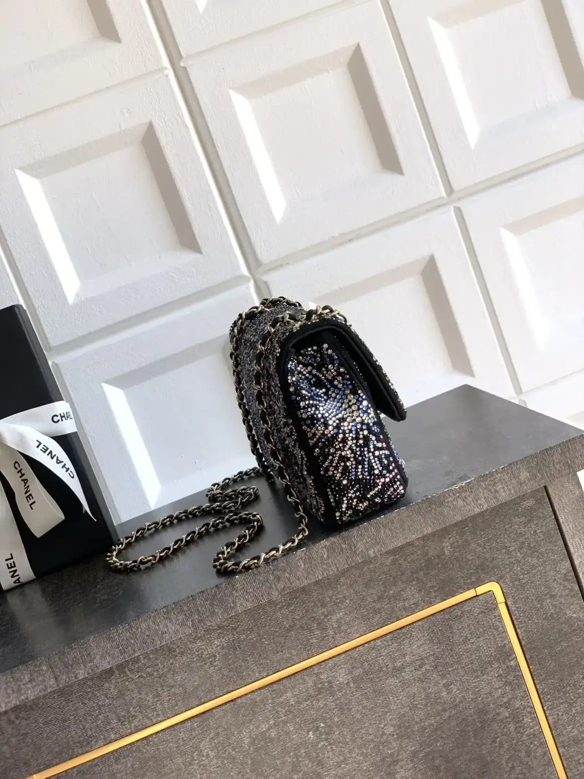 Chanel Classic Flap Black Crystal Shoulder Bag product photo from LabelPicks
