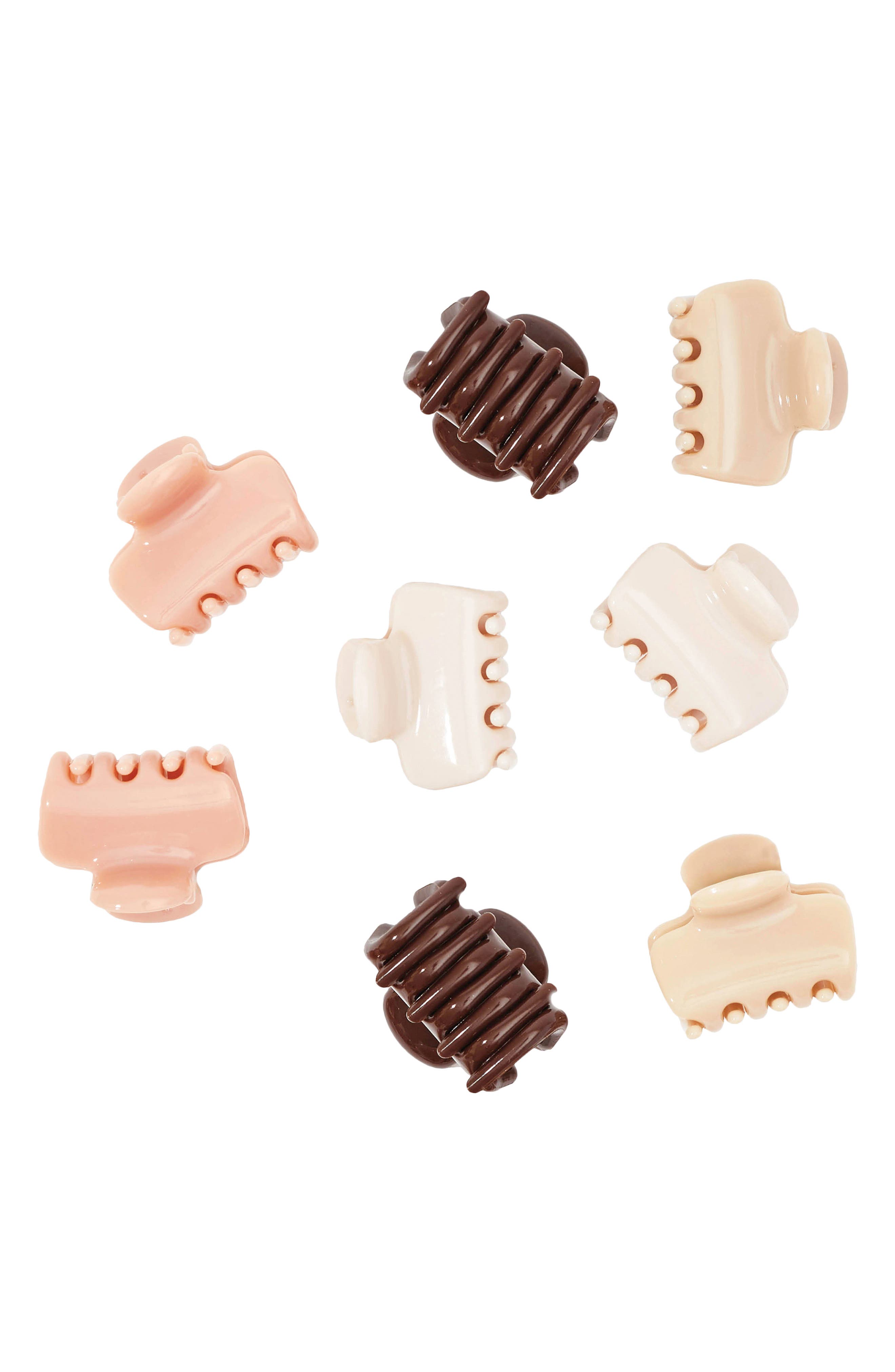 Kitsch Mini Puffy 8-Piece Assorted Claw Clips Set