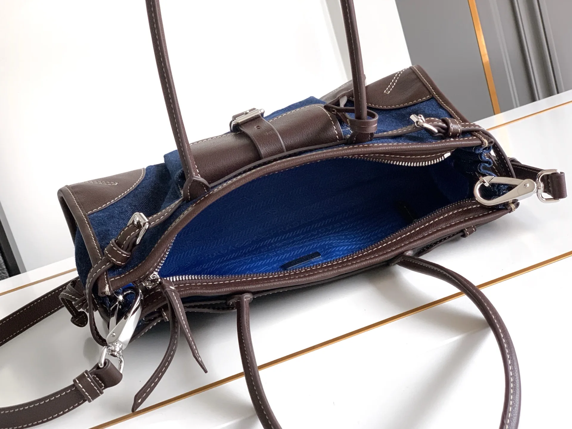 Prada Bonnie Calfskin Top Handle Bag product photo from LabelPicks
