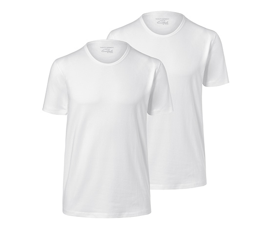 2 Jersey-Halbarm-Unterhemden