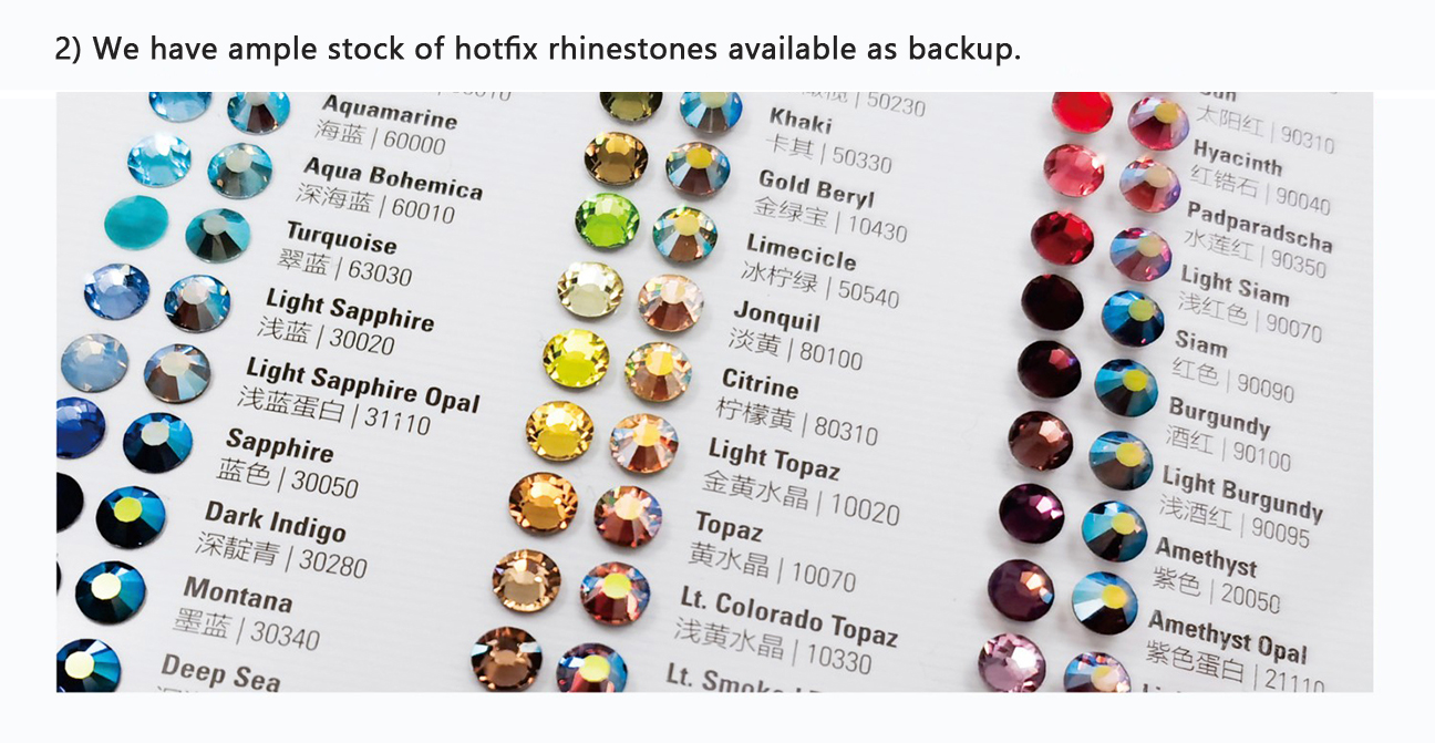 Hotfix Stone Colors