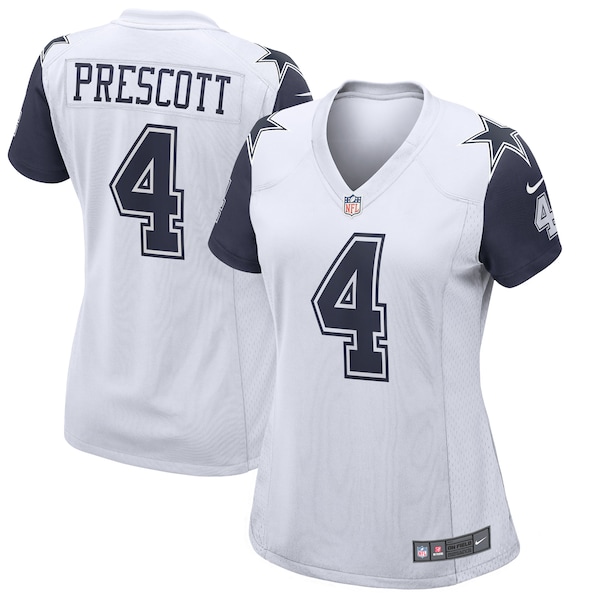 Dak Prescott Dallas Cowboys Nike Women's Alternate Game Jersey - White/Navy
