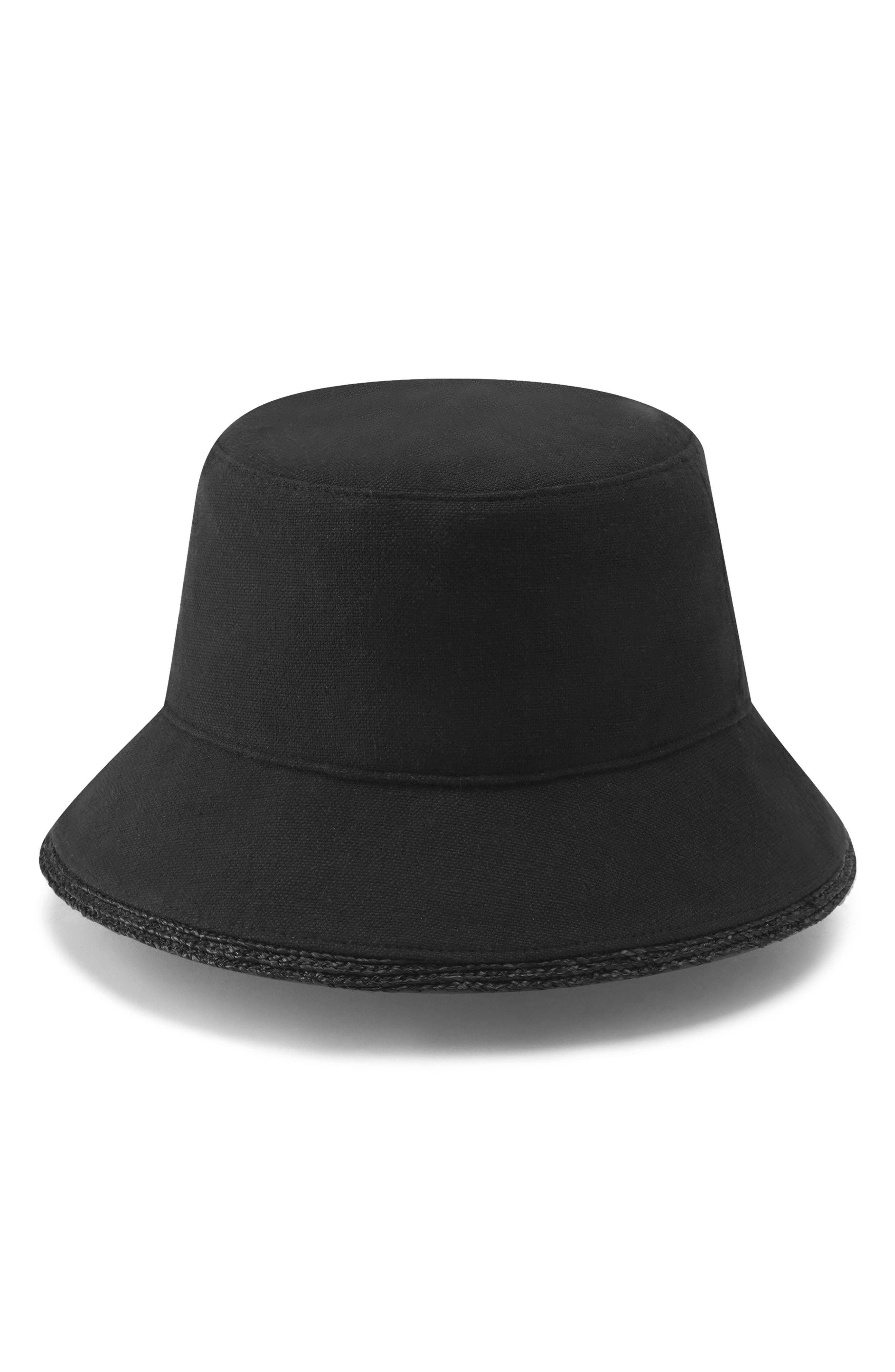 Helen Kaminski Nazar UPF 50+ Cotton & Raffia Bucket Hat