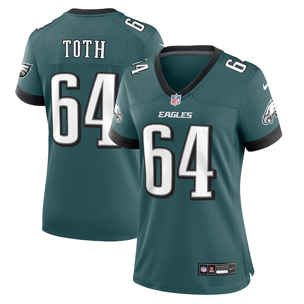 Brett Toth Philadelphia Eagles Nike Women's  Game Jersey - Midnight Green
