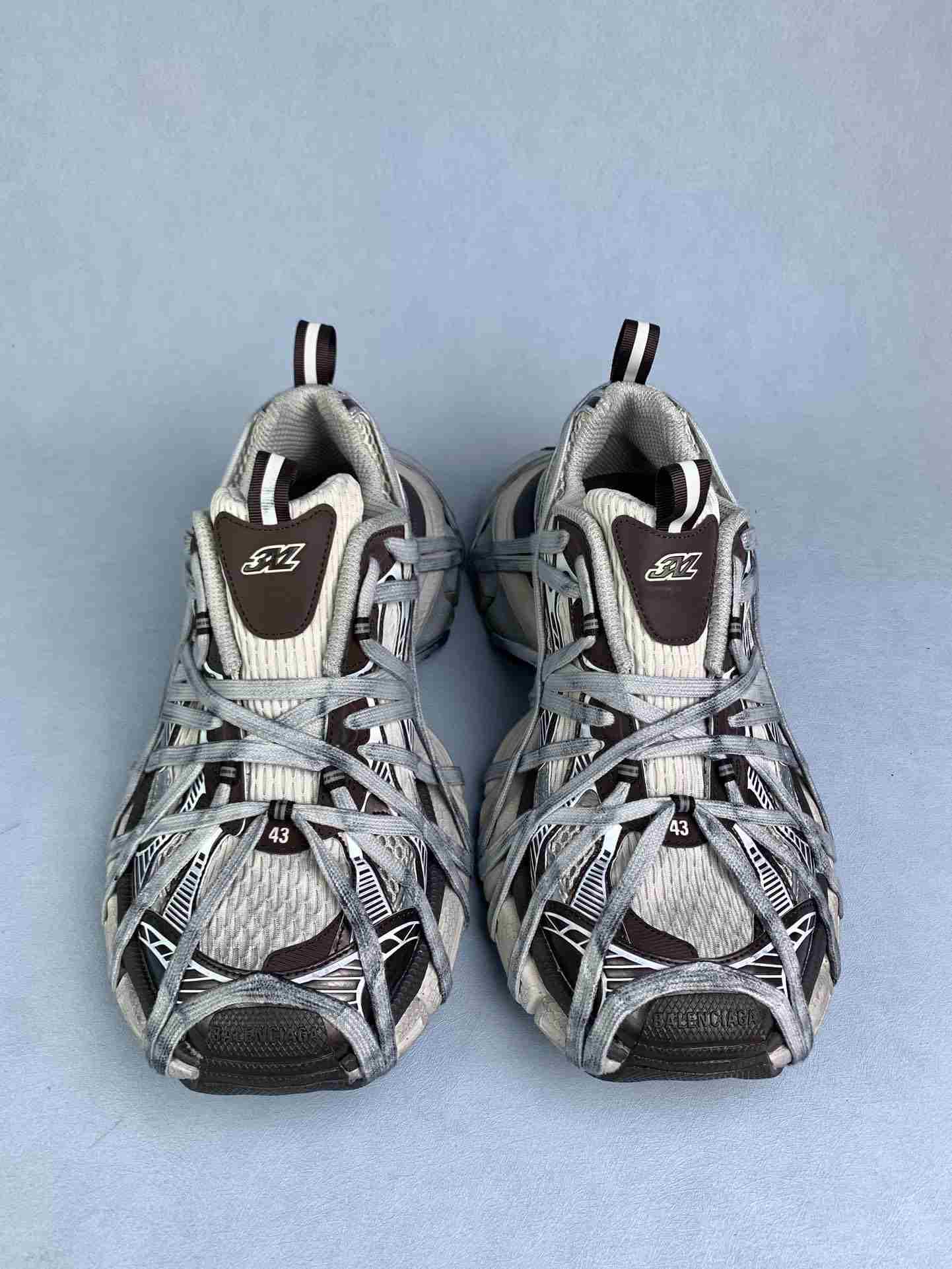 3XL Extreme Lace Sneaker in Brown/Grey/Beige