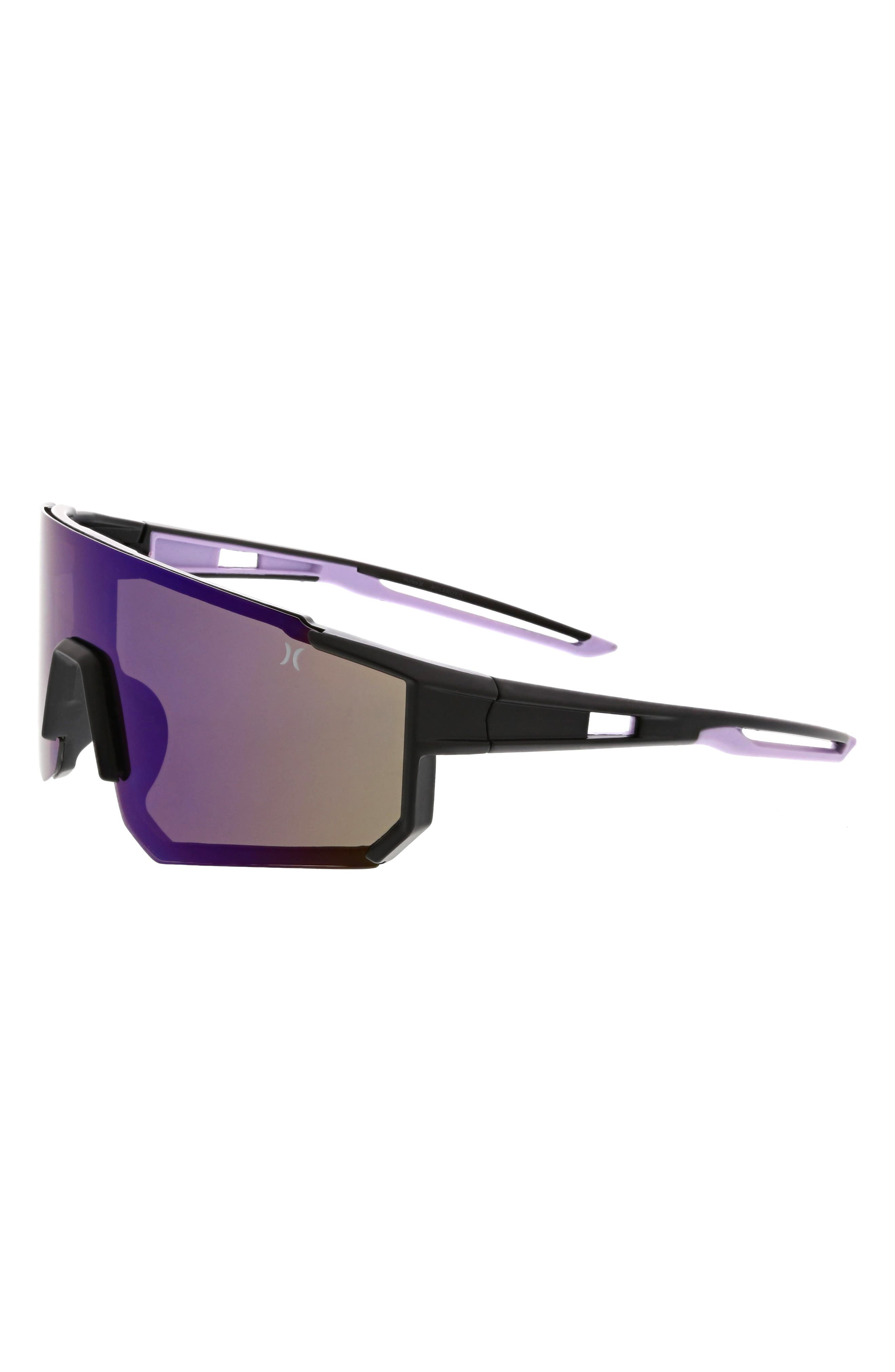 Hurley Semi Rim Polarized Shield Sunglasses