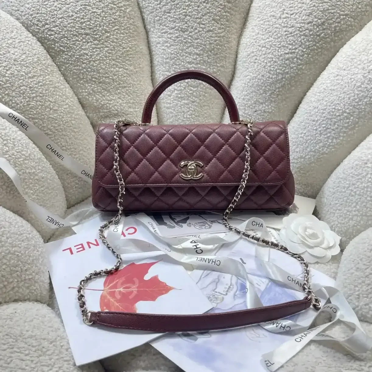 Chanel Black Coco Handle Calfskin Top Handle Bag product photo from LabelPicks