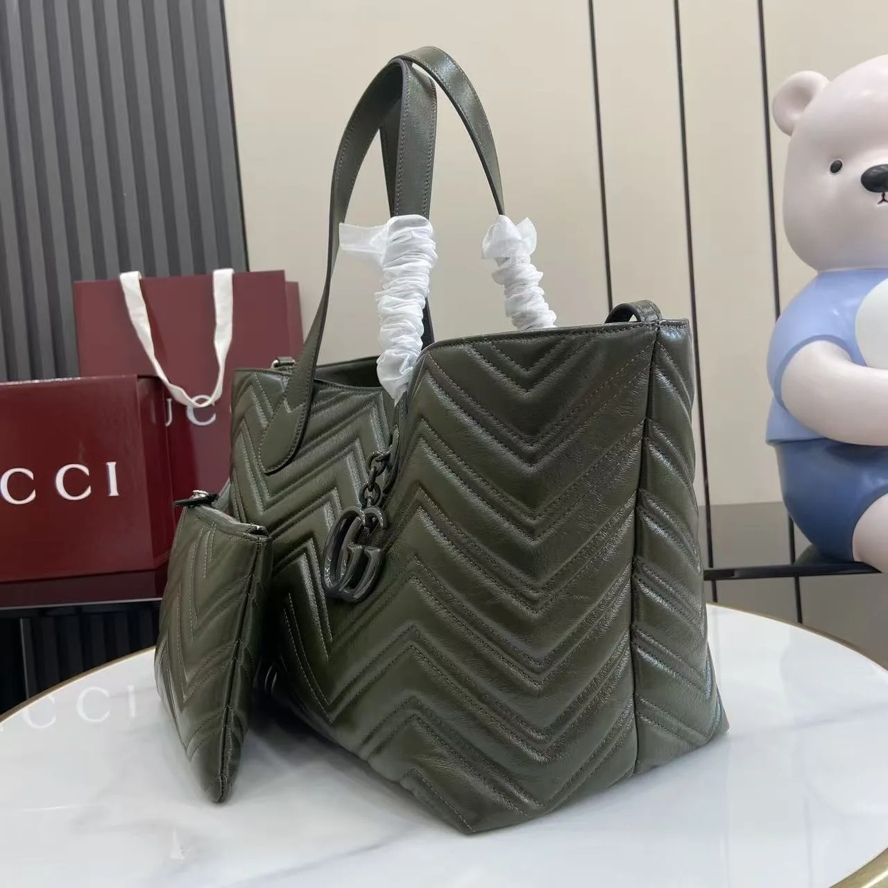 Gucci GG Supreme Canvas Marmont Tote Bag product photo from LabelPicks