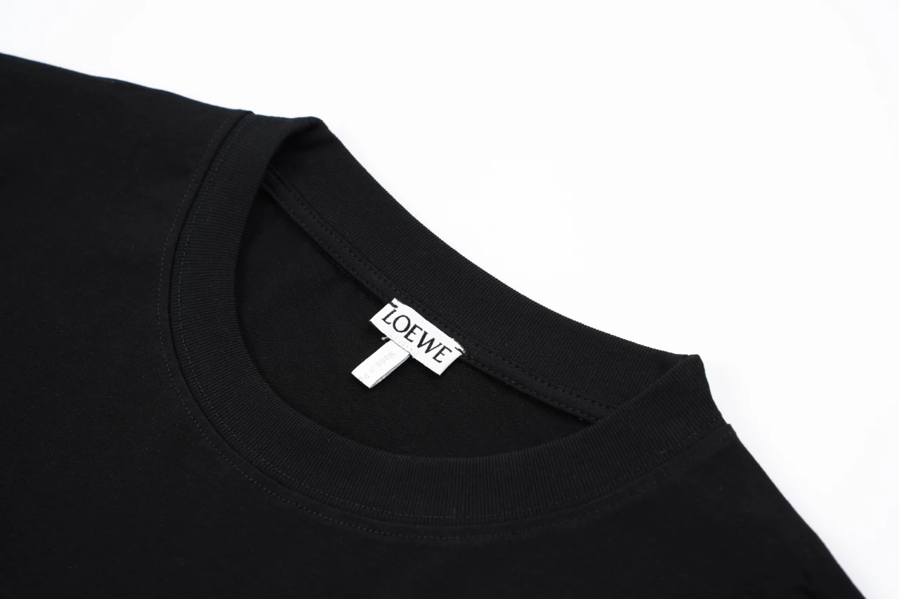 LOEWE Black Gradient Logo Embroidered T-Shirt product photo from LabelPicks