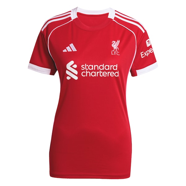 Virgil van Dijk Liverpool adidas Women's 2025/26 Home Replica Jersey - Red