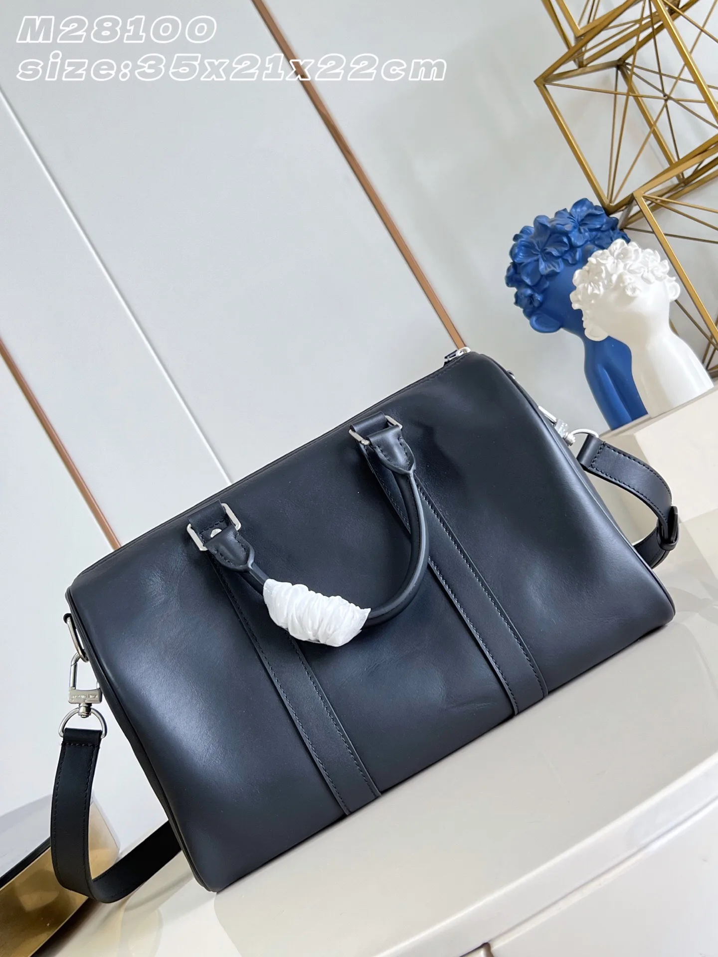 Louis Vuitton Keepall Black Calfskin Tote Bag product photo from LabelPicks