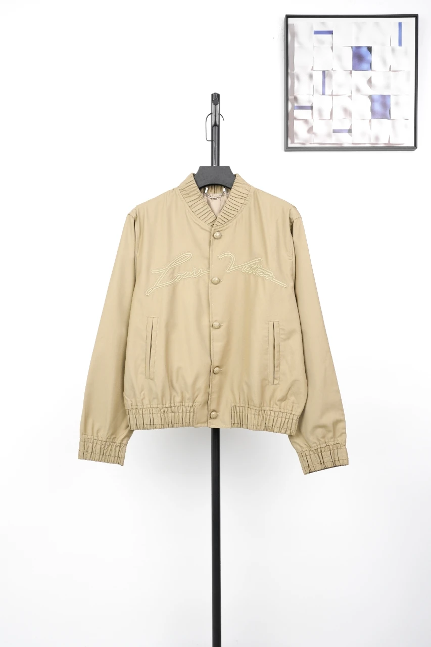 Louis Vuitton Khaki Applique Embroidered Bomber Jacket product photo from LabelPicks