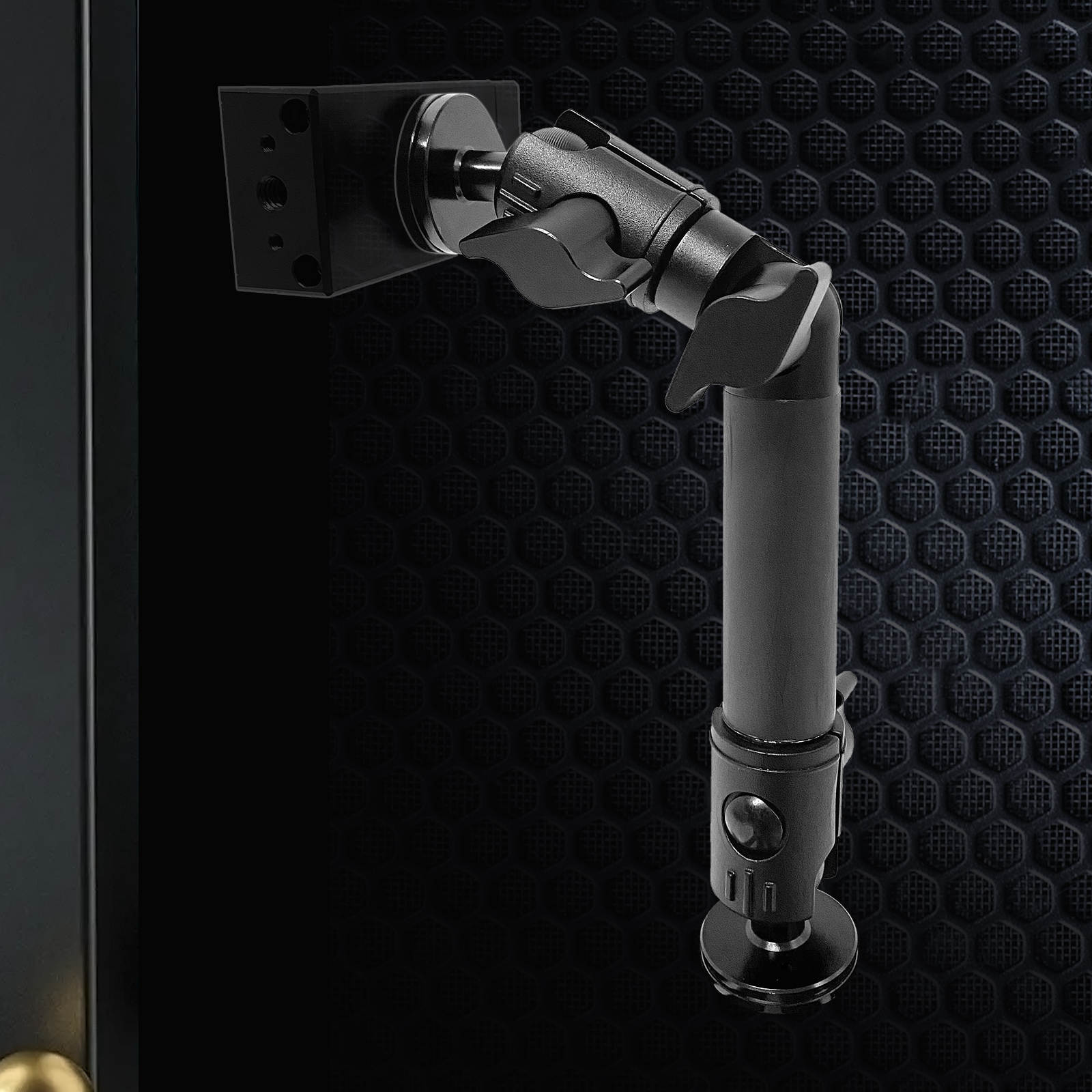 WXRYLYN Univesal Phone Mount and 60-10mm Locking Carbon Fiber Kevlar Mounting Arm with Articulating Joint Dual 20mm Socket Ends