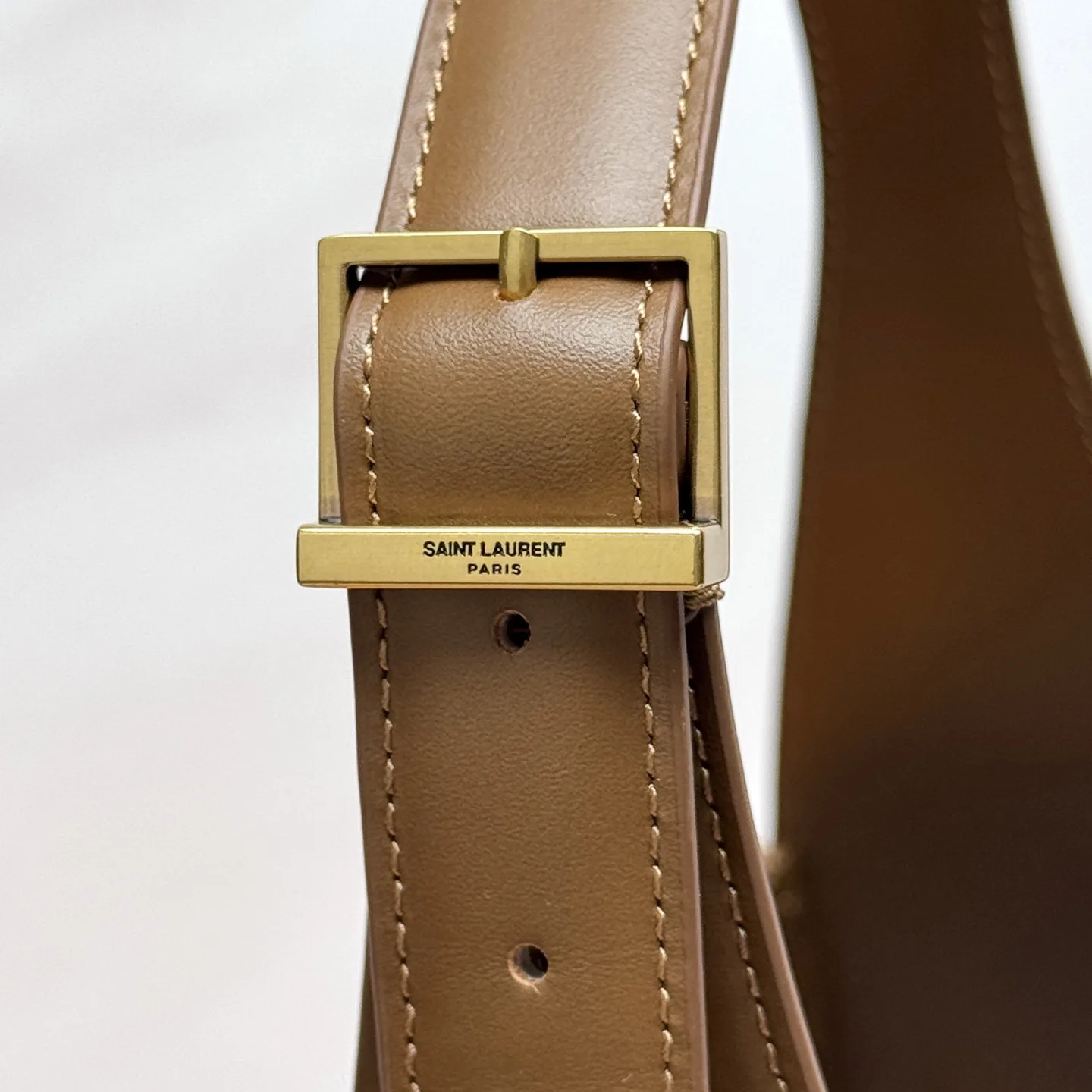 Saint Laurent Beige Straw Woven Shoulder Bag product photo from LabelPicks