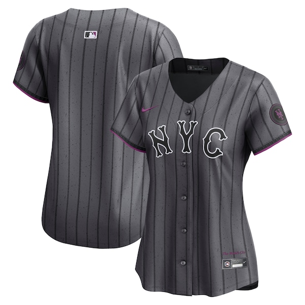 New York Mets Nike Women's City Connect Limited Jersey - Gray