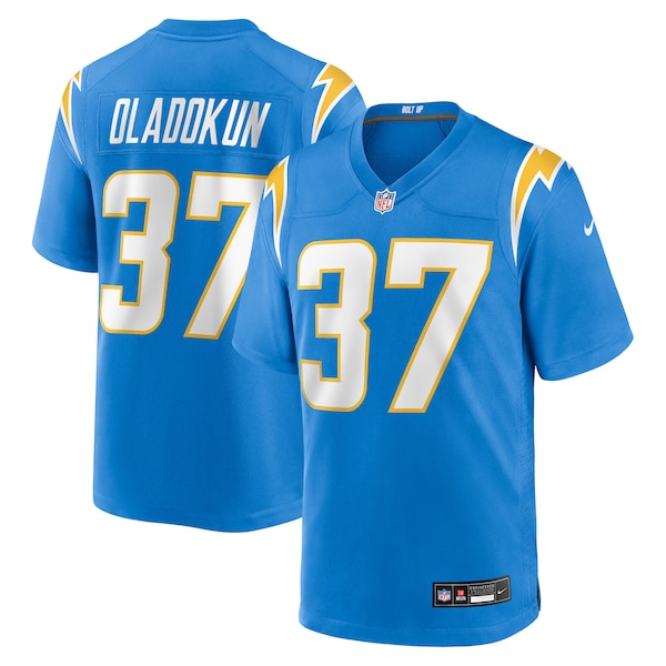 Jordan Oladokun Los Angeles Chargers Nike Team Game Jersey -  Powder Blue