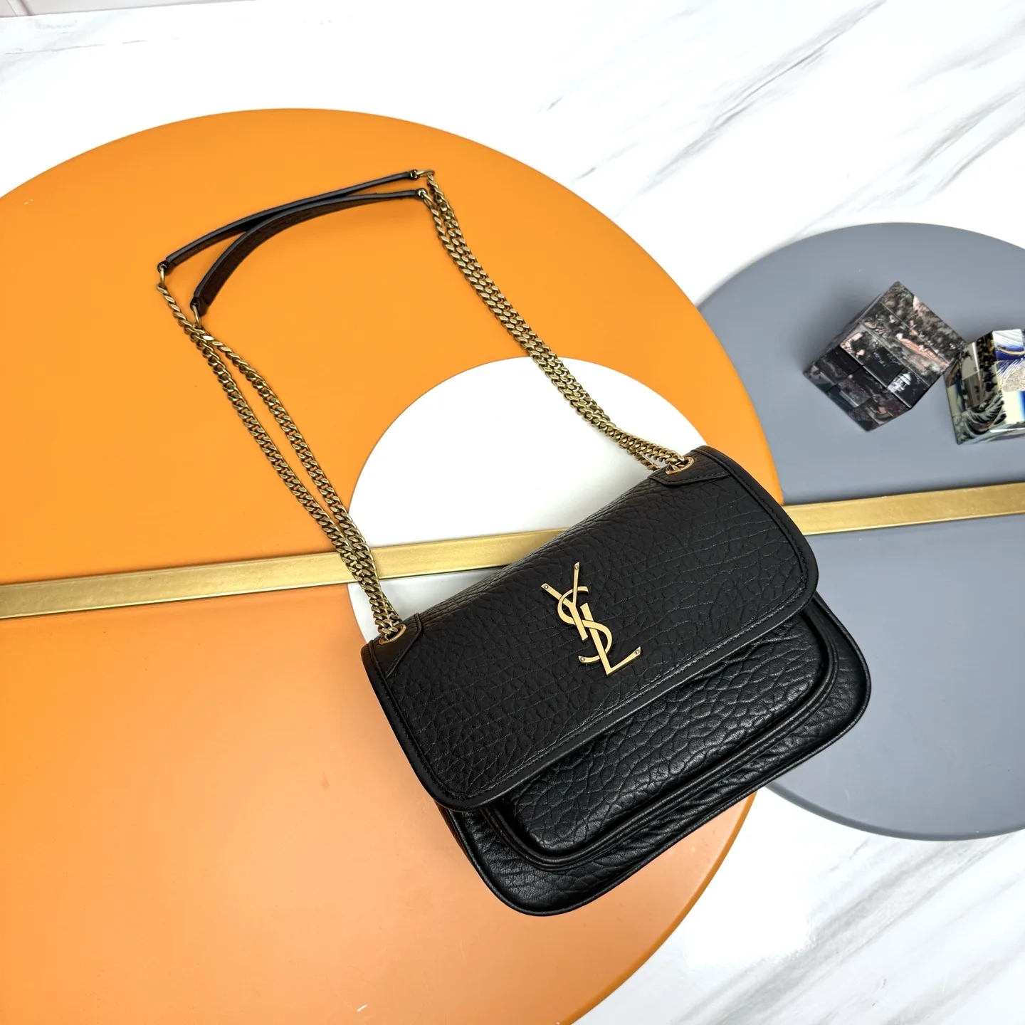 Saint Laurent Niki Lambskin Shoulder Bag product photo from LabelPicks