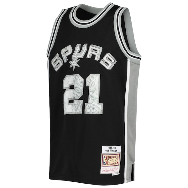 Tim Duncan San Antonio Spurs Youth 1998/99 Hardwood Classics 75th Anniversary Diamond Jersey
