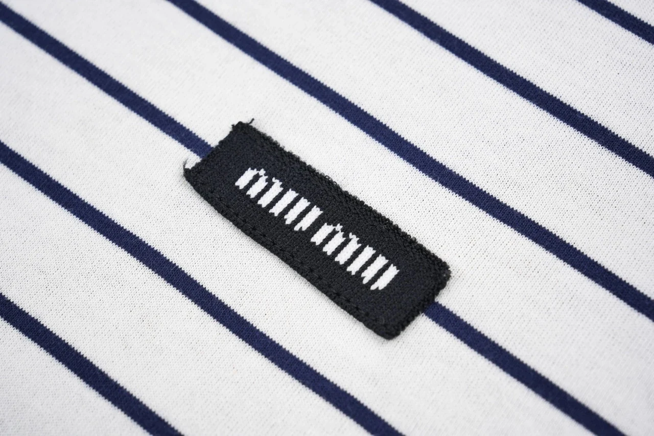 Miu Miu White Black Stripe Reversible T-Shirt product photo from LabelPicks