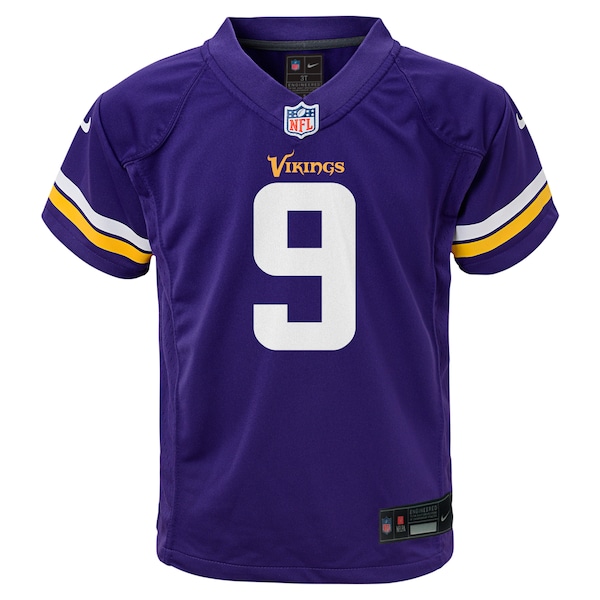 J.J. McCarthy Minnesota Vikings Nike Preschool Player Game Jersey - Purple