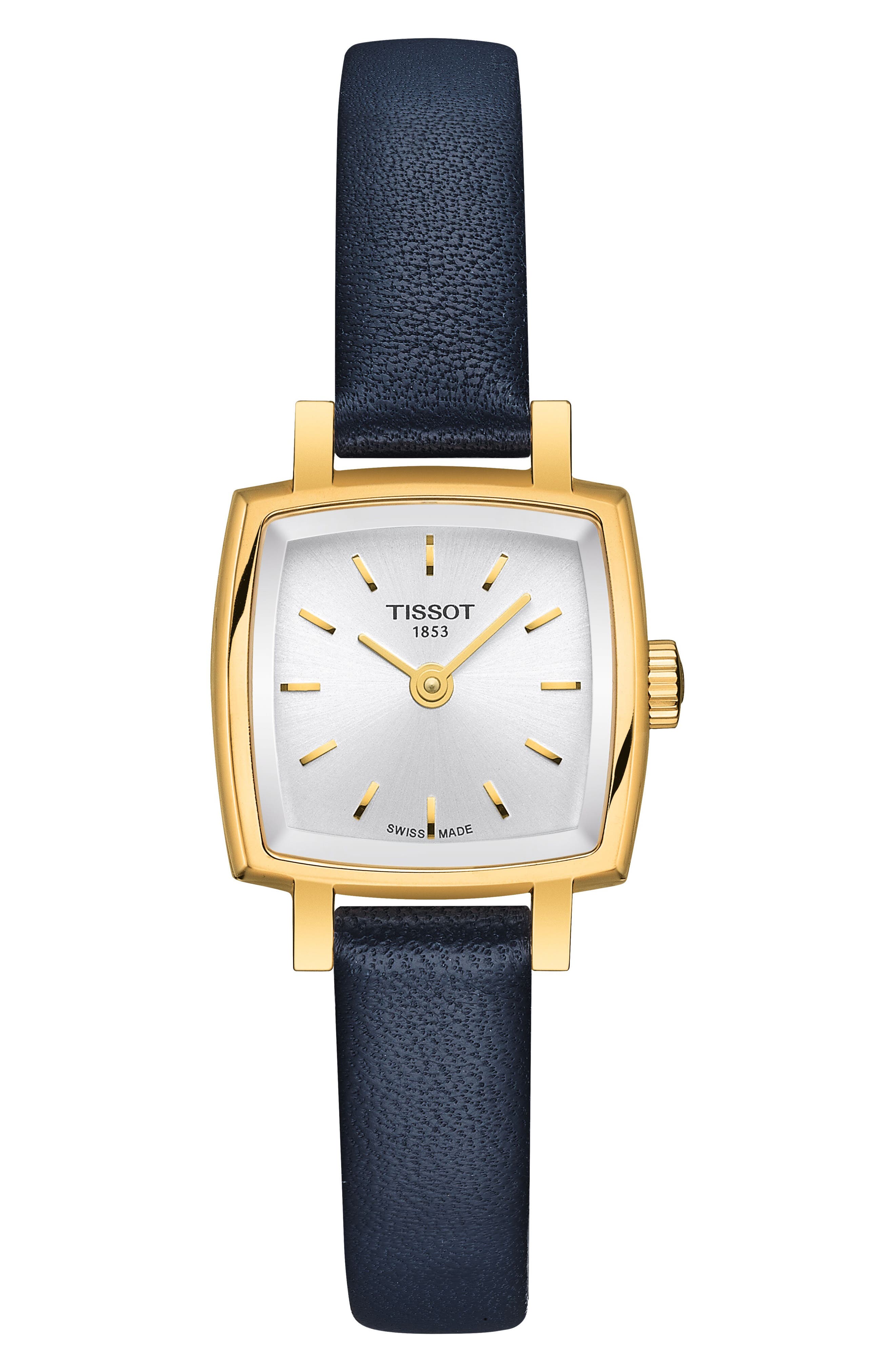 Tissot Lovely Summer Leather Strap Square Watch & Interchangeable Straps Set, 20mm