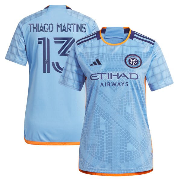 Thiago Martins New York City FC adidas Women's 2024 The Interboro Kit Replica Player Jersey - Light Blue