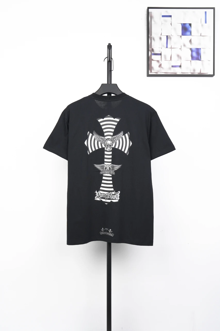Chrome Hearts Black Skull Cross Graphic T-Shirt product photo from LabelPicks
