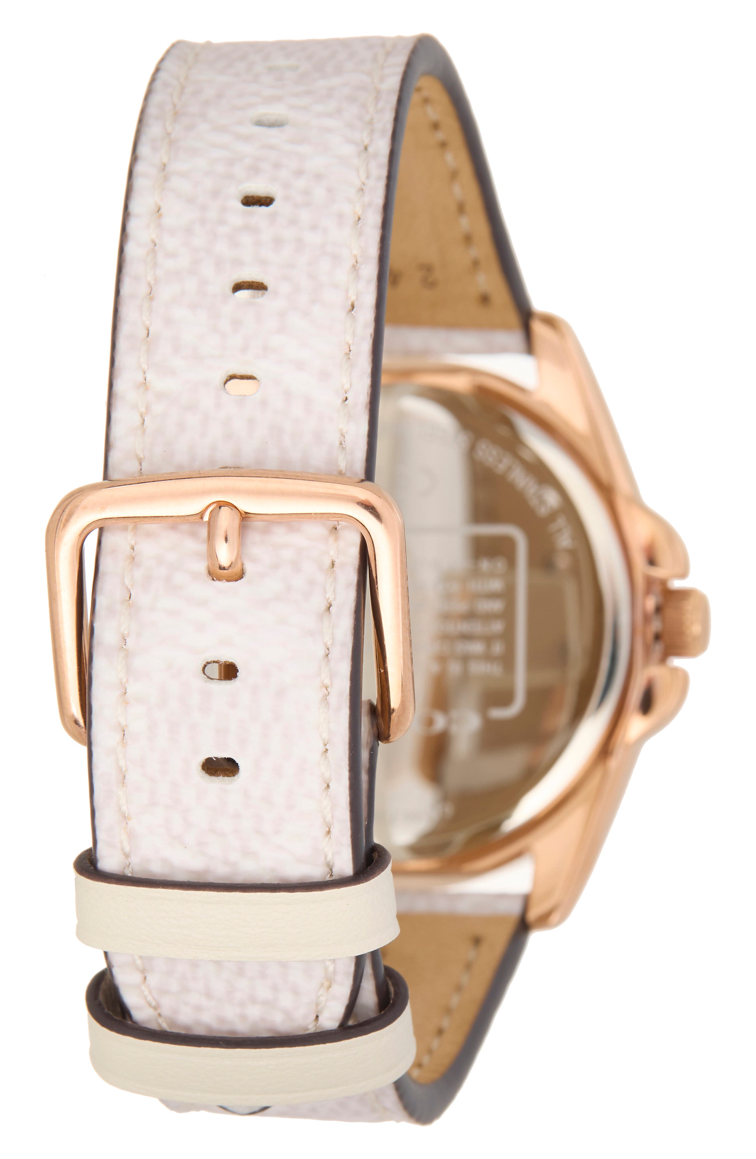 COACH Greyson Leather Strap Watch, 36mm