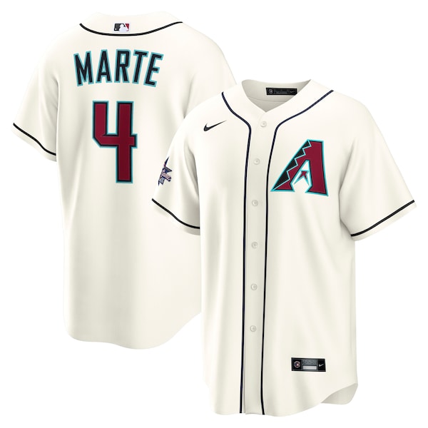 Ketel Marte Arizona Diamondbacks Nike 2025 MLB All-Star Game Home Replica Player Jersey - Cream