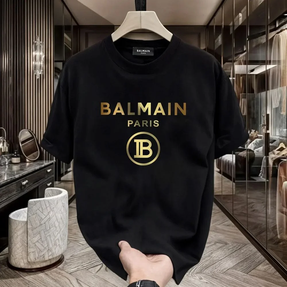 Letter Print Round Neck T-Shirt