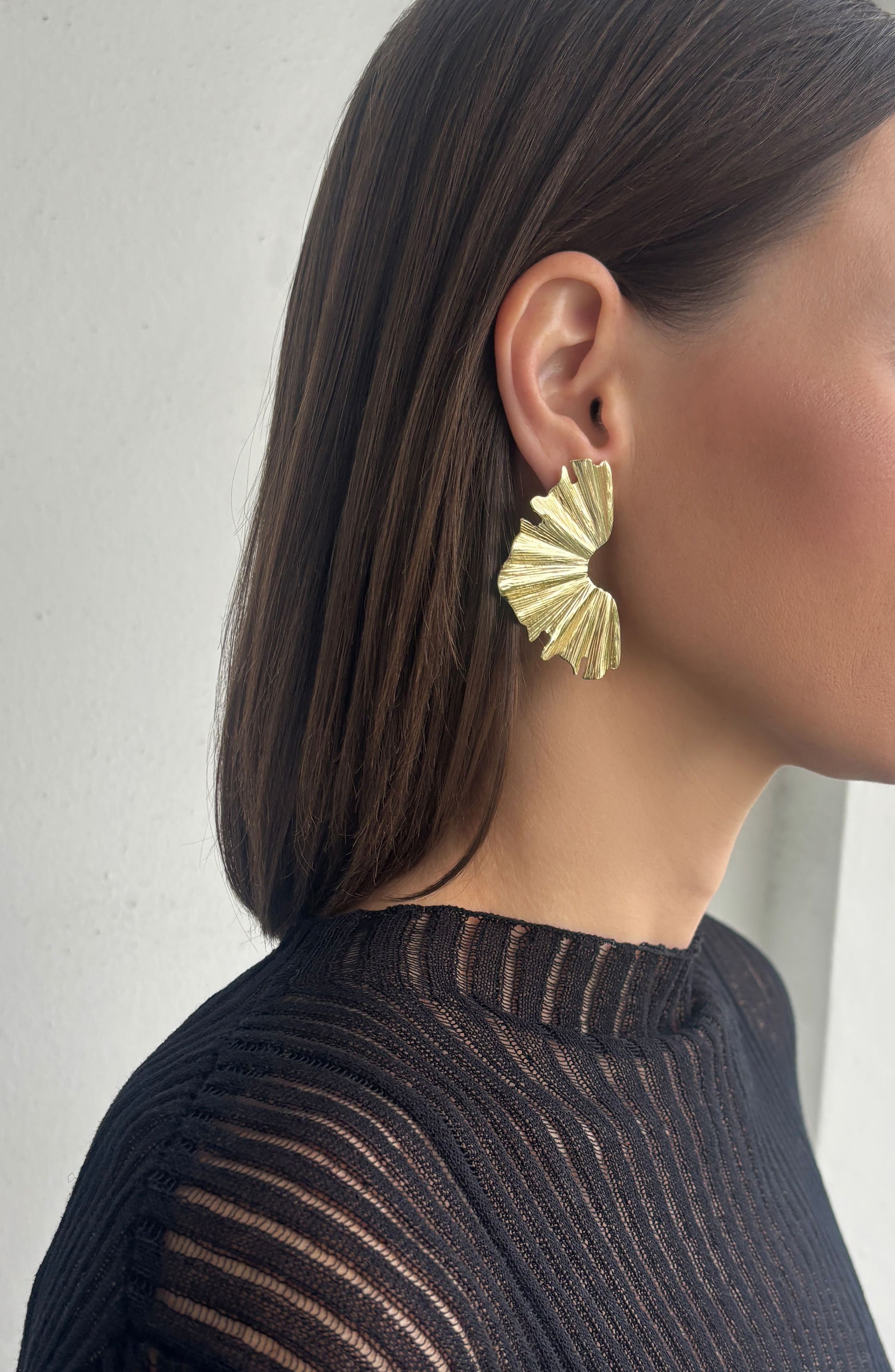 Adornia Wave Statement Earrings