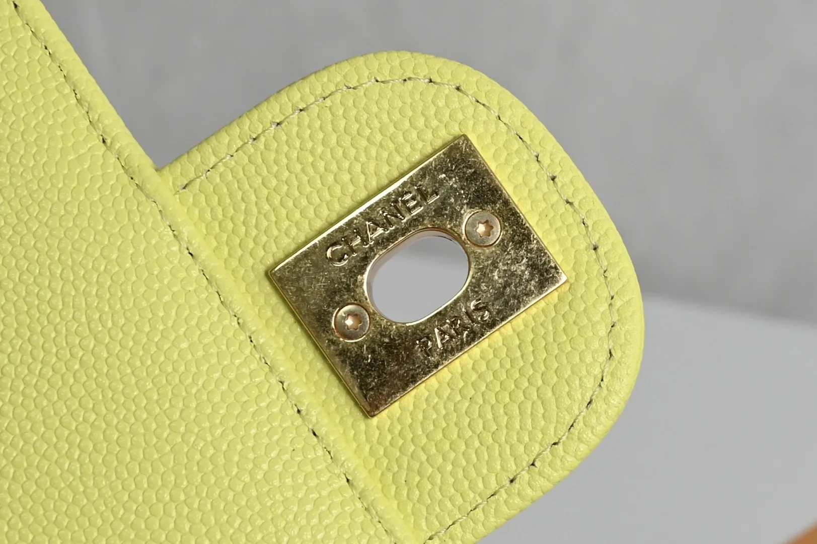 Chanel Yellow Calfskin Shoulder Bag product photo from LabelPicks