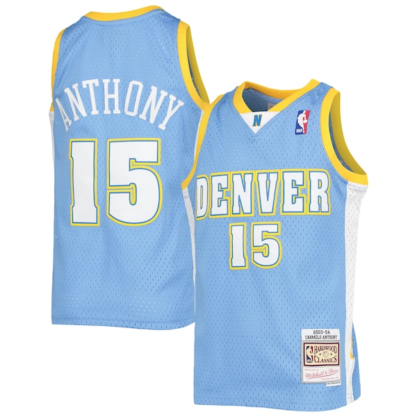 Carmelo Anthony Denver Nuggets  Youth 2003-04 Hardwood Classics Swingman Jersey - Powder Blue