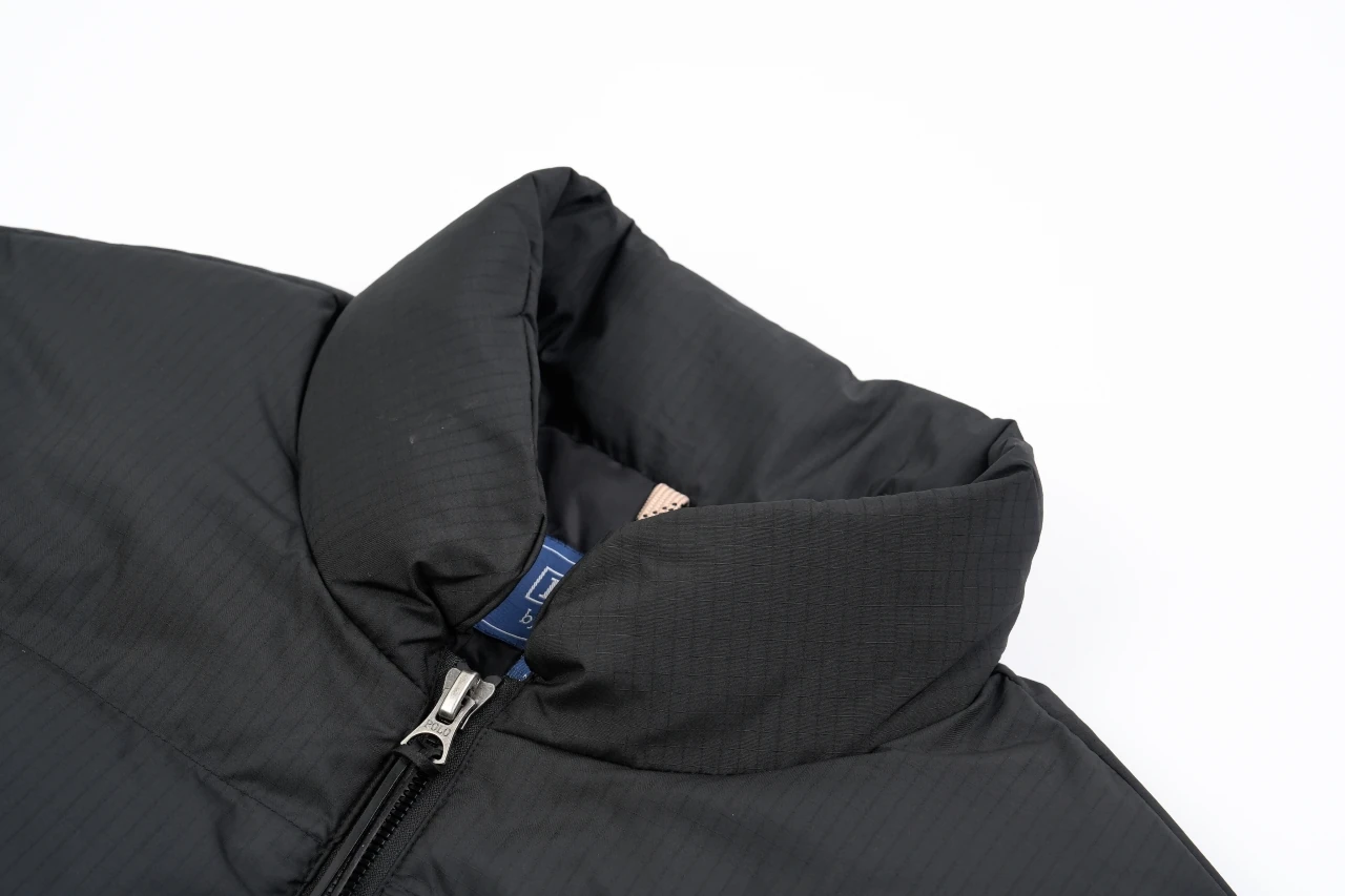 Ralph Lauren Black Grey Pony Embroidered Quilted Down Jacket product photo from LabelPicks